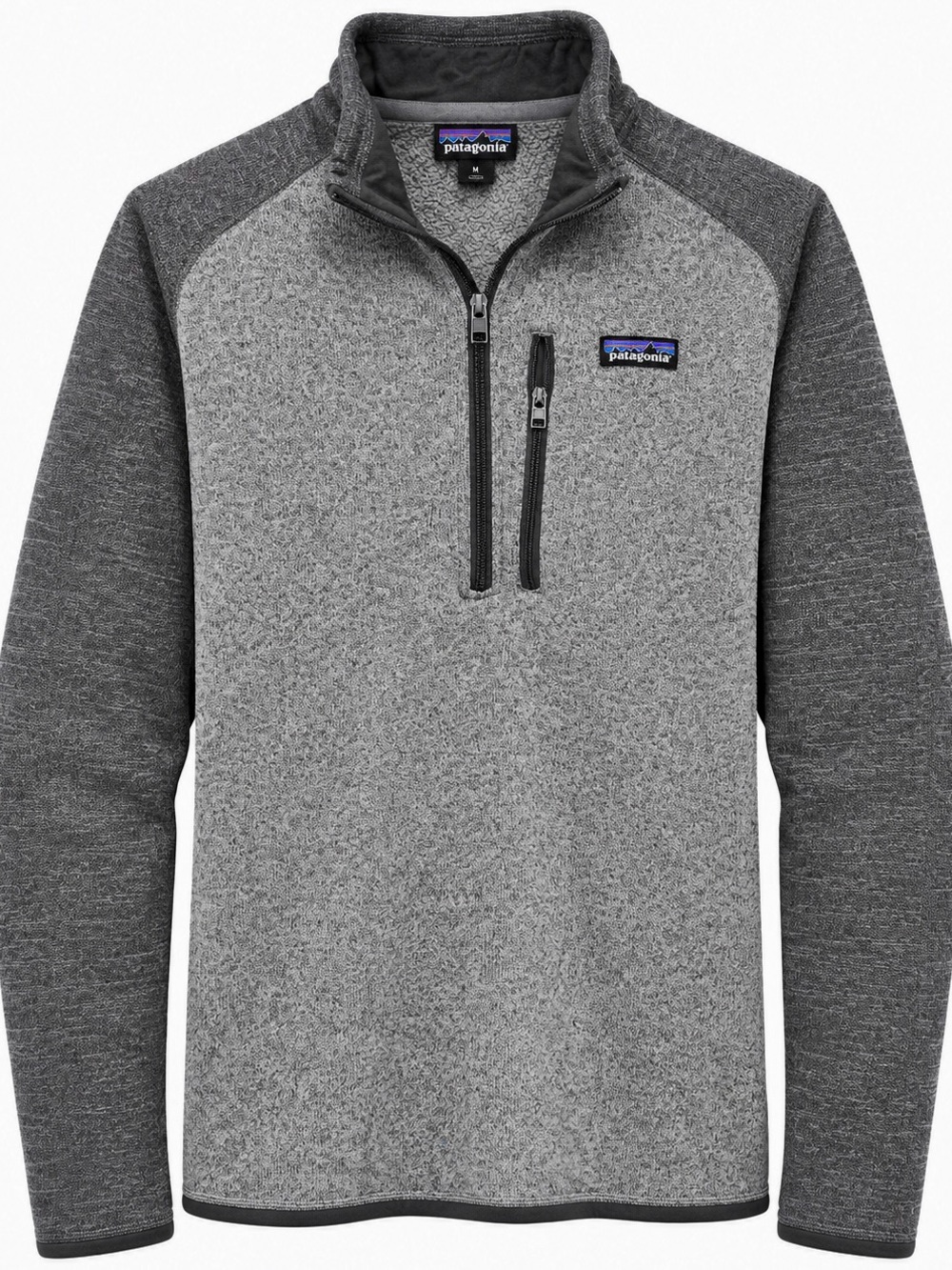 EUC Patagonia Men’s Large Two-Tone Heather Gray Better Sweater Pullover